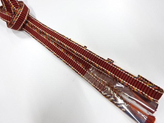 未使用品　正絹　手組帯締め